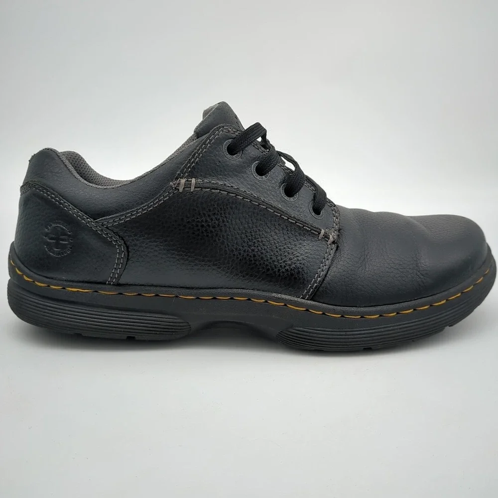 Dr Martens Rockland Shoes Mens 12 Black Pebble Leather Oxford Chunky Goth Grunge